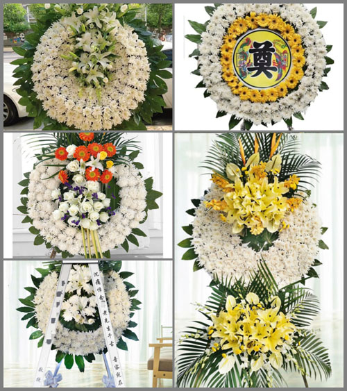 山西朔州朔城区下团堡乡小白坡村花圈速递